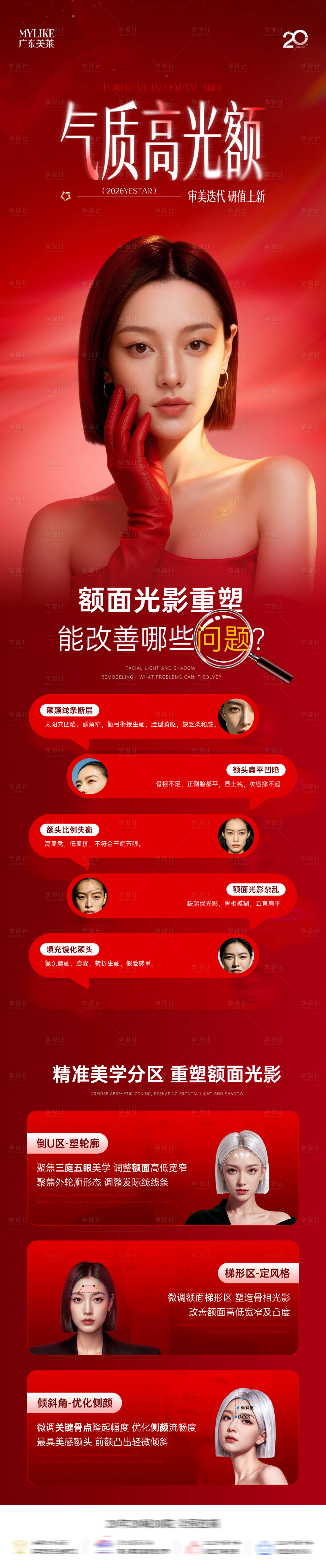 源文件下载【享设计】搜索编号：67990036442518644【医美美学科普长图】