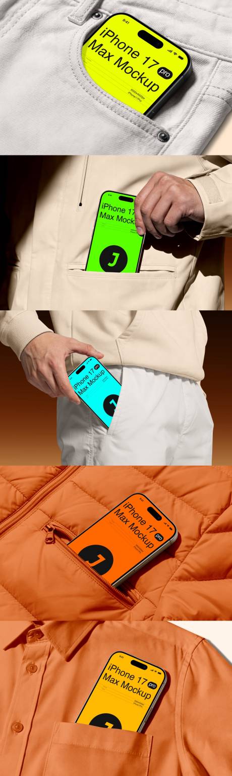 源文件下载【享设计】搜索编号：97050036606544548【口袋中的手机模型样机】