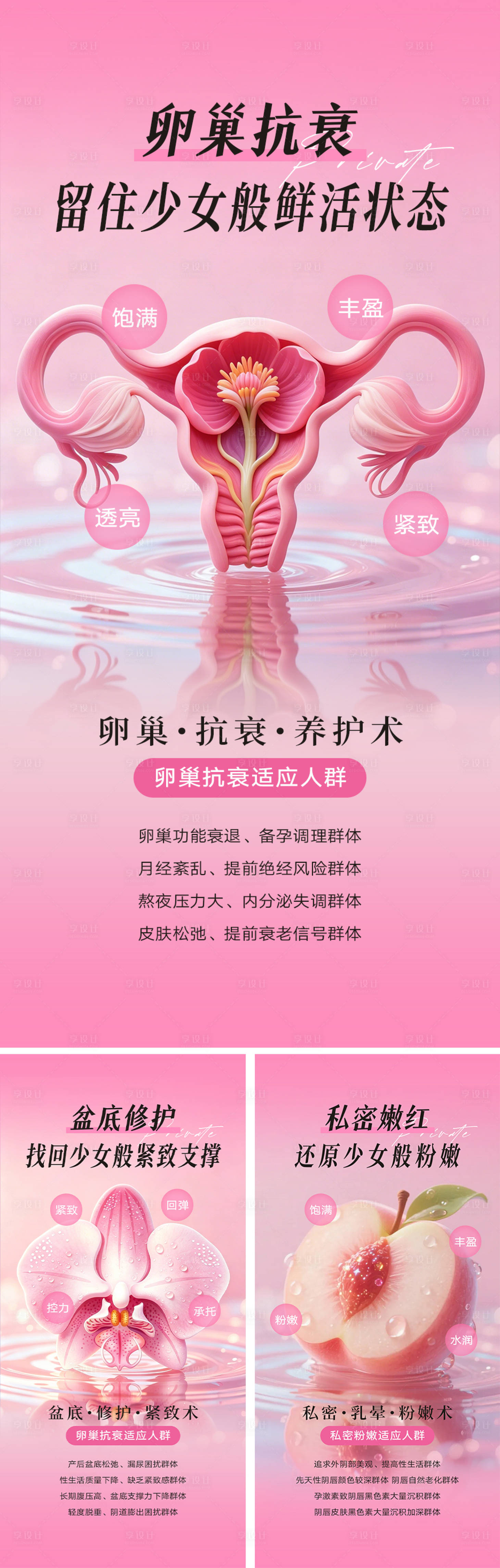 源文件下载【享设计】搜索编号：48480036526503967【私密嫩红女性妇科健康】