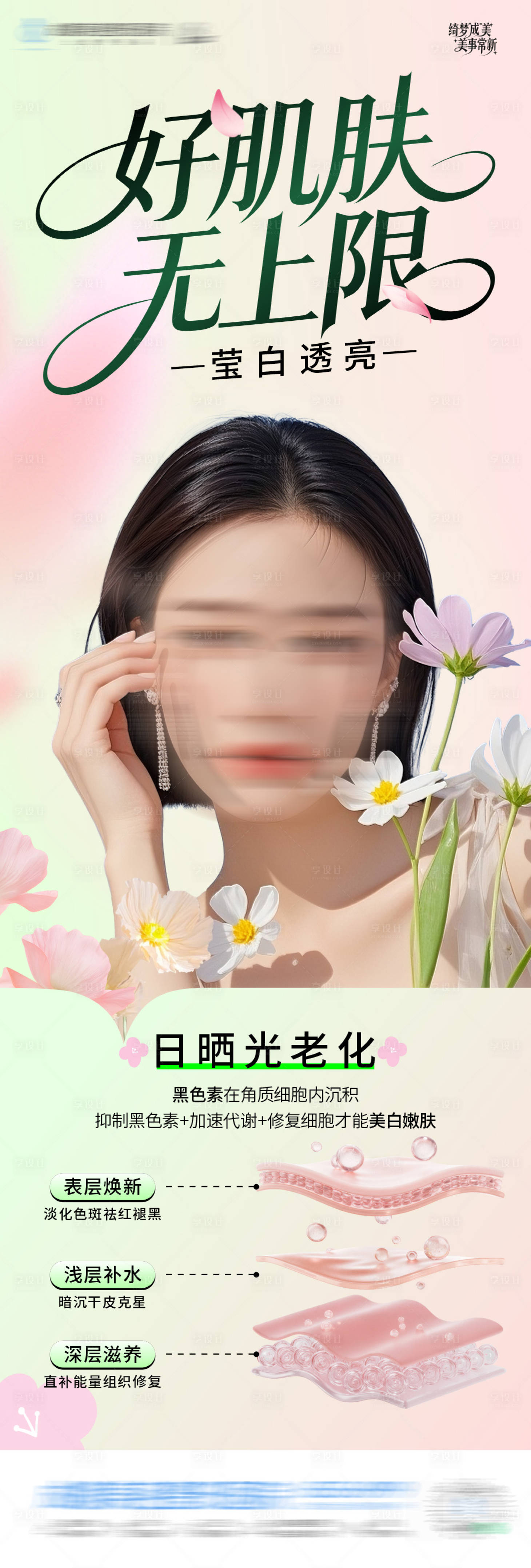 源文件下载【享设计】搜索编号：65970036160878734【医美春天祛斑海报】
