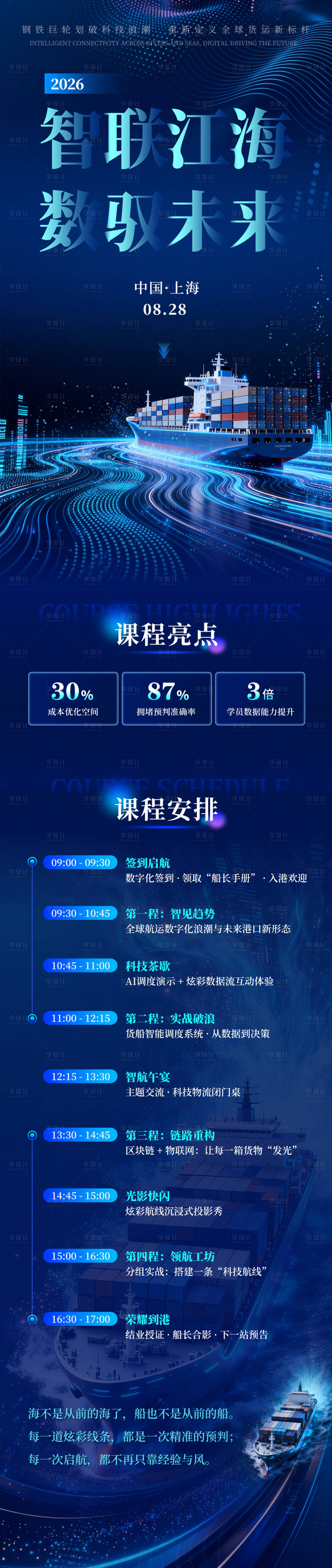 源文件下载【享设计】搜索编号：21750036316891727【科技峰会行程长图】