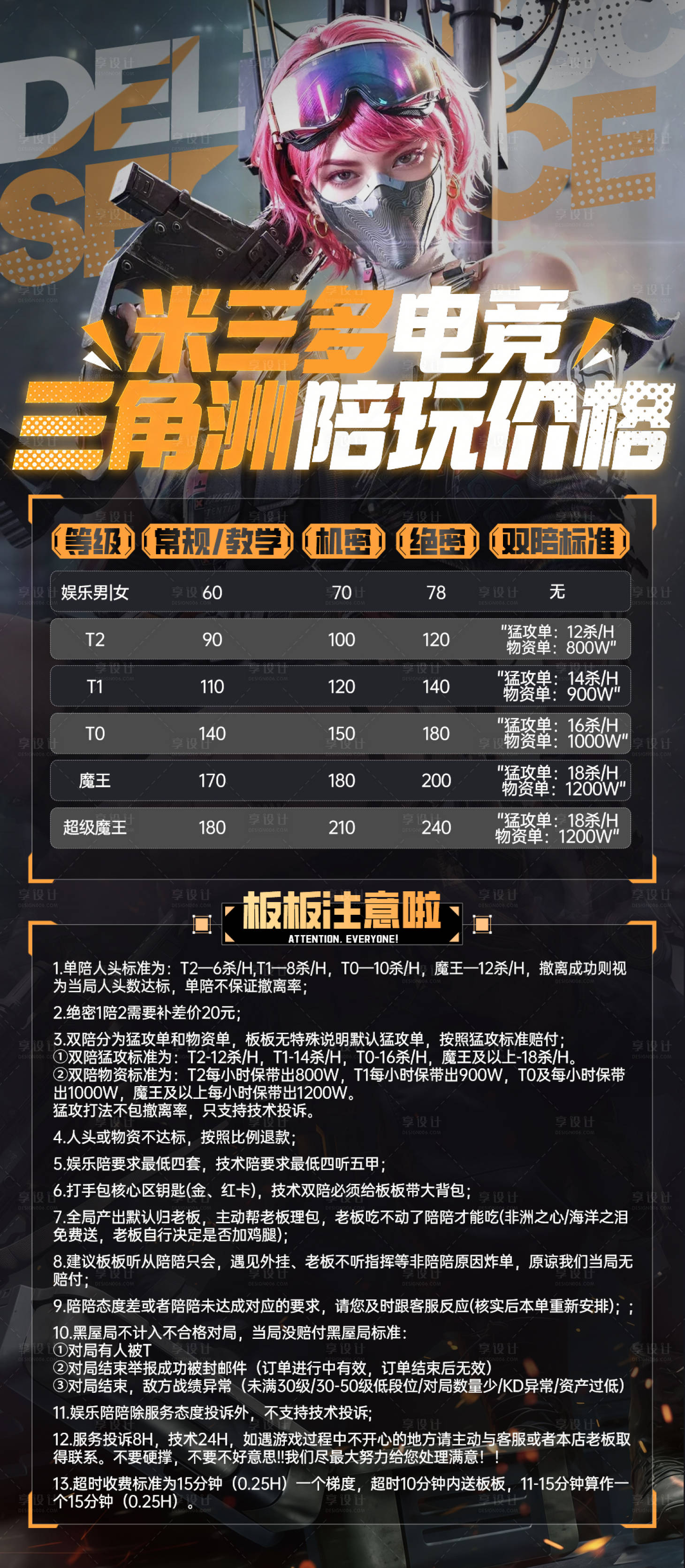 源文件下载【享设计】搜索编号：70990036185862616【三角洲电竞游戏带练价格表】