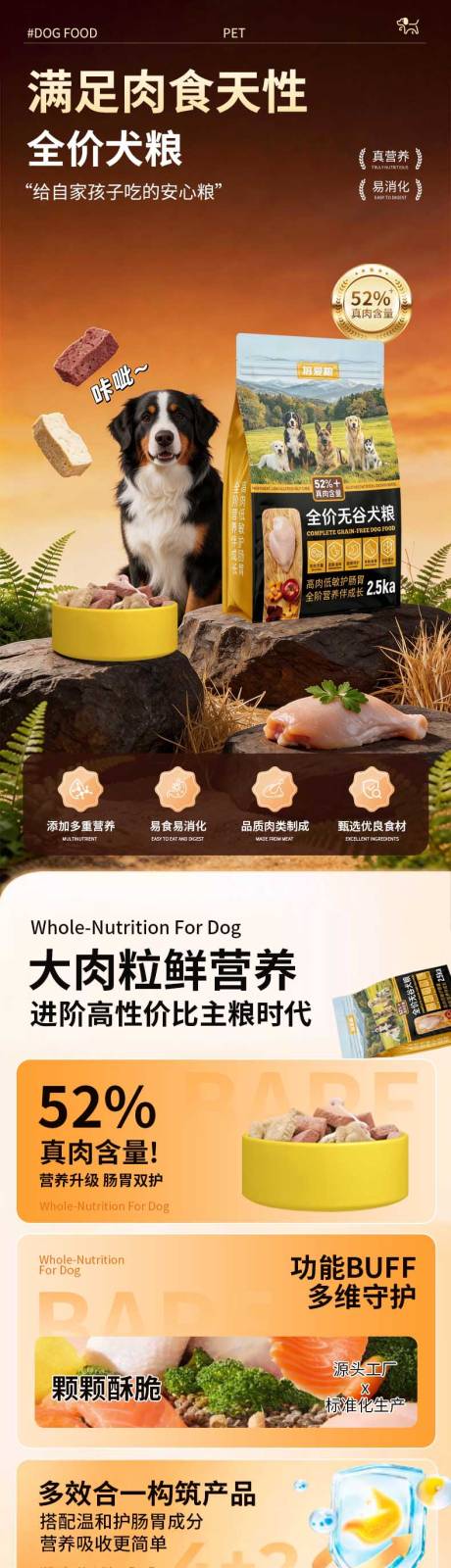 源文件下载【享设计】搜索编号：83430036245477453【宠物食品详情页】