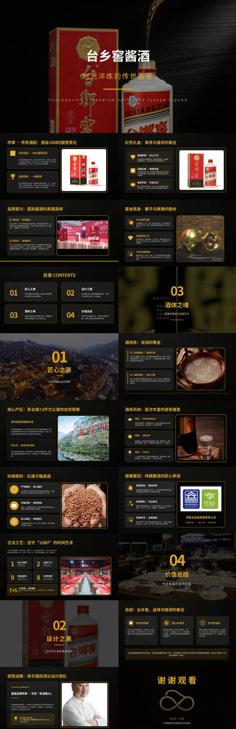 源文件下载【享设计】搜索编号：21900036577221951【酱酒产品介绍PPT】