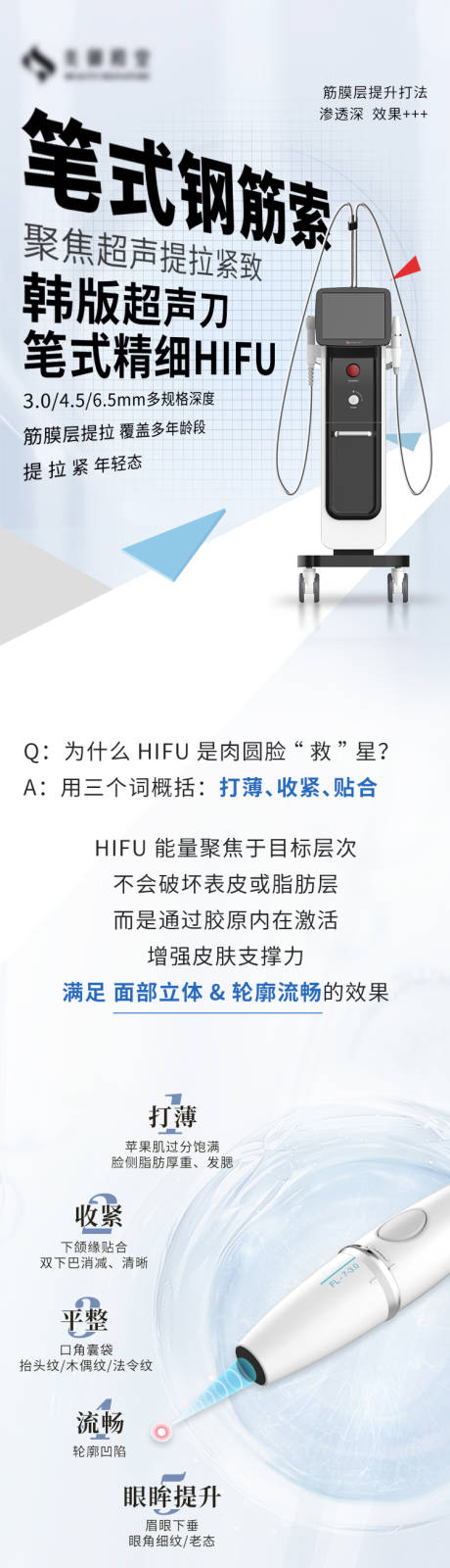 源文件下载【享设计】搜索编号：42600036367314838【医美仪器介绍长图】