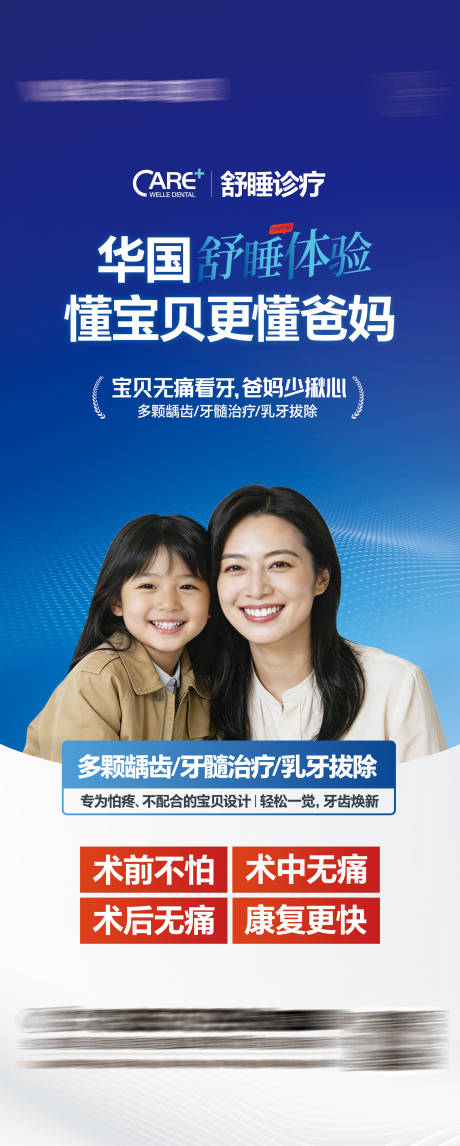 源文件下载【享设计】搜索编号：14250036604365440【舒适化无痛口腔诊疗技术海报】