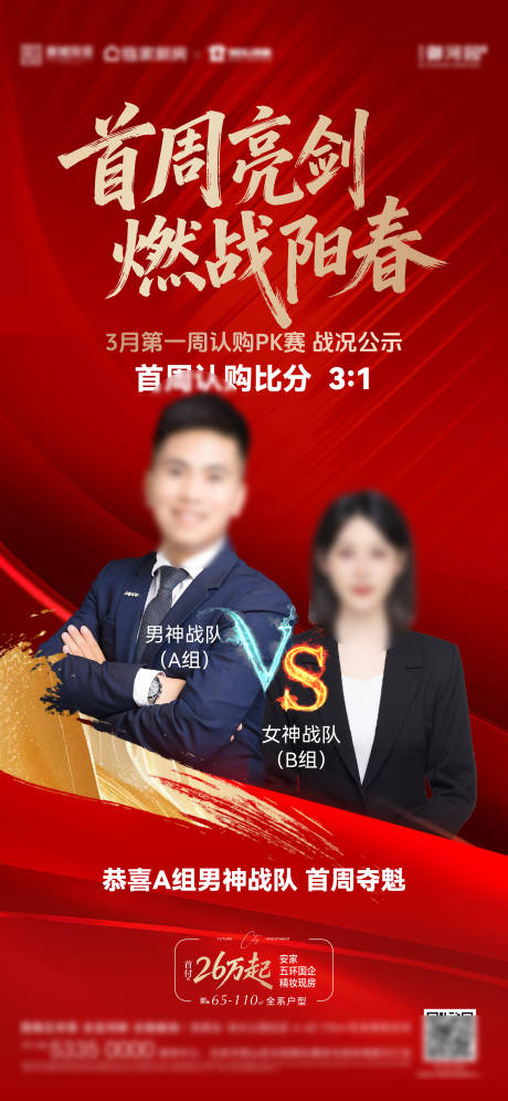 源文件下载【享设计】搜索编号：81790035920525928【人物PK热销地产海报】