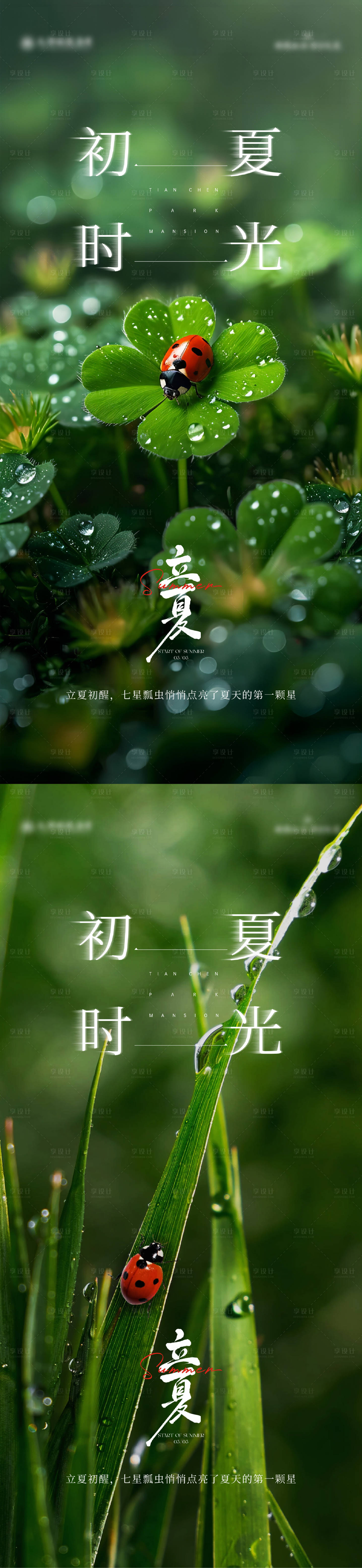 源文件下载【享设计】搜索编号：10190036581821355【立夏节气海报】
