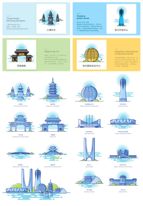 源文件下载【享设计】搜索编号：43970036233296451【杭州地标元素】