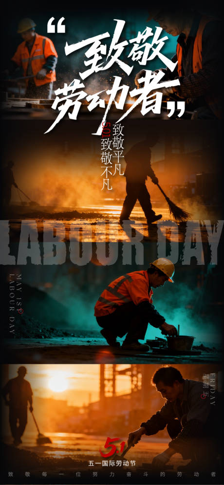 源文件下载【享设计】搜索编号：50060036338242544【51劳动节海报】