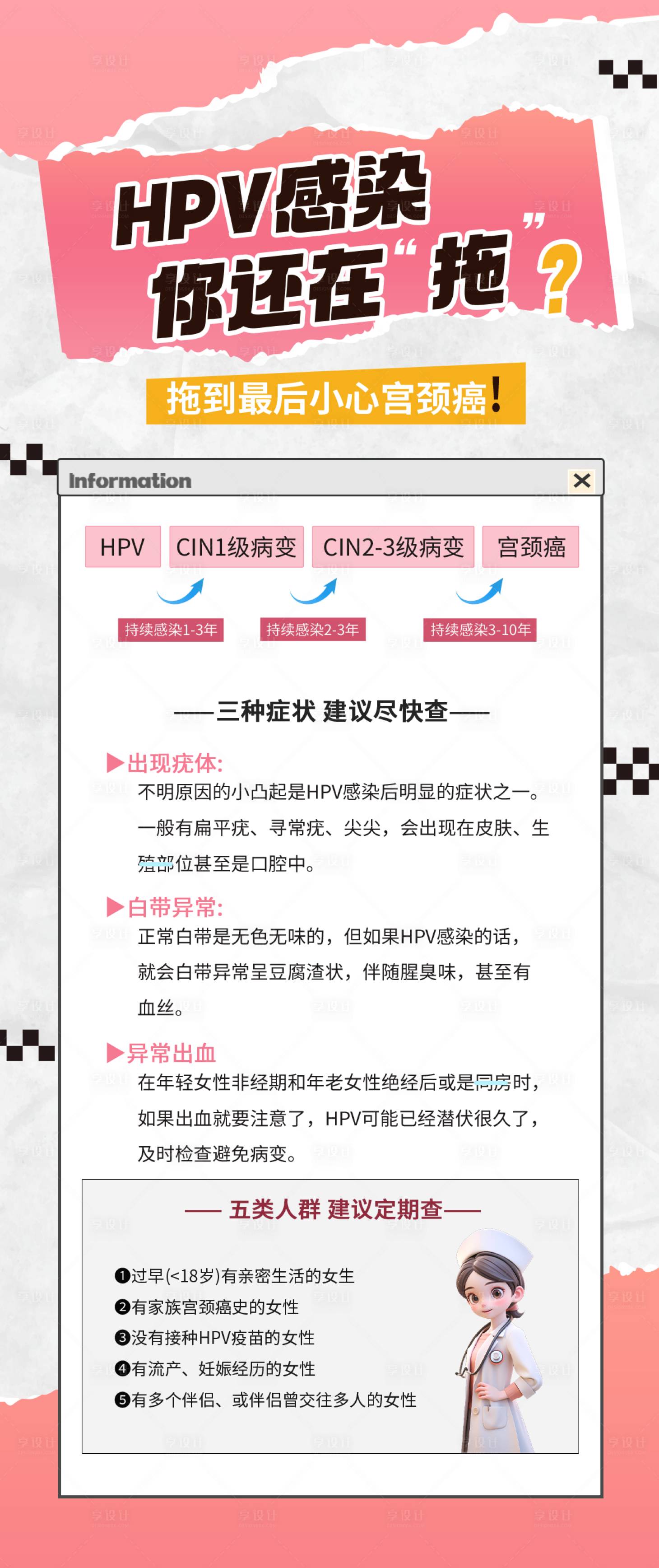 源文件下载【享设计】搜索编号：15080036316936224【女性科普海报】