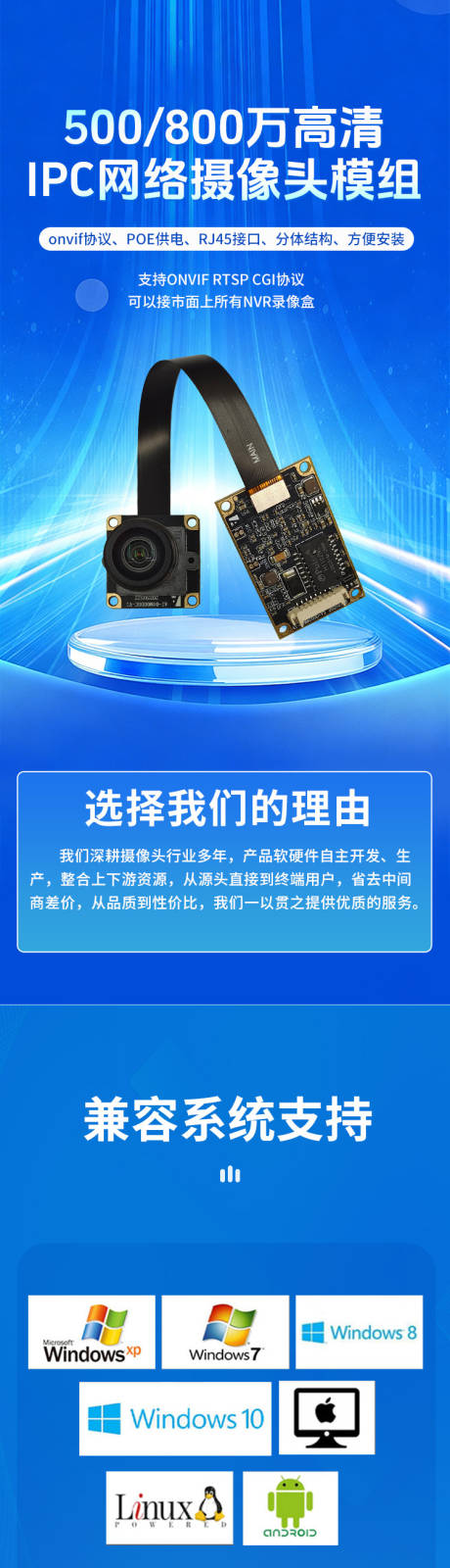 源文件下载【享设计】搜索编号：26710036160843027【IPC网络摄像头模组电商详情页】