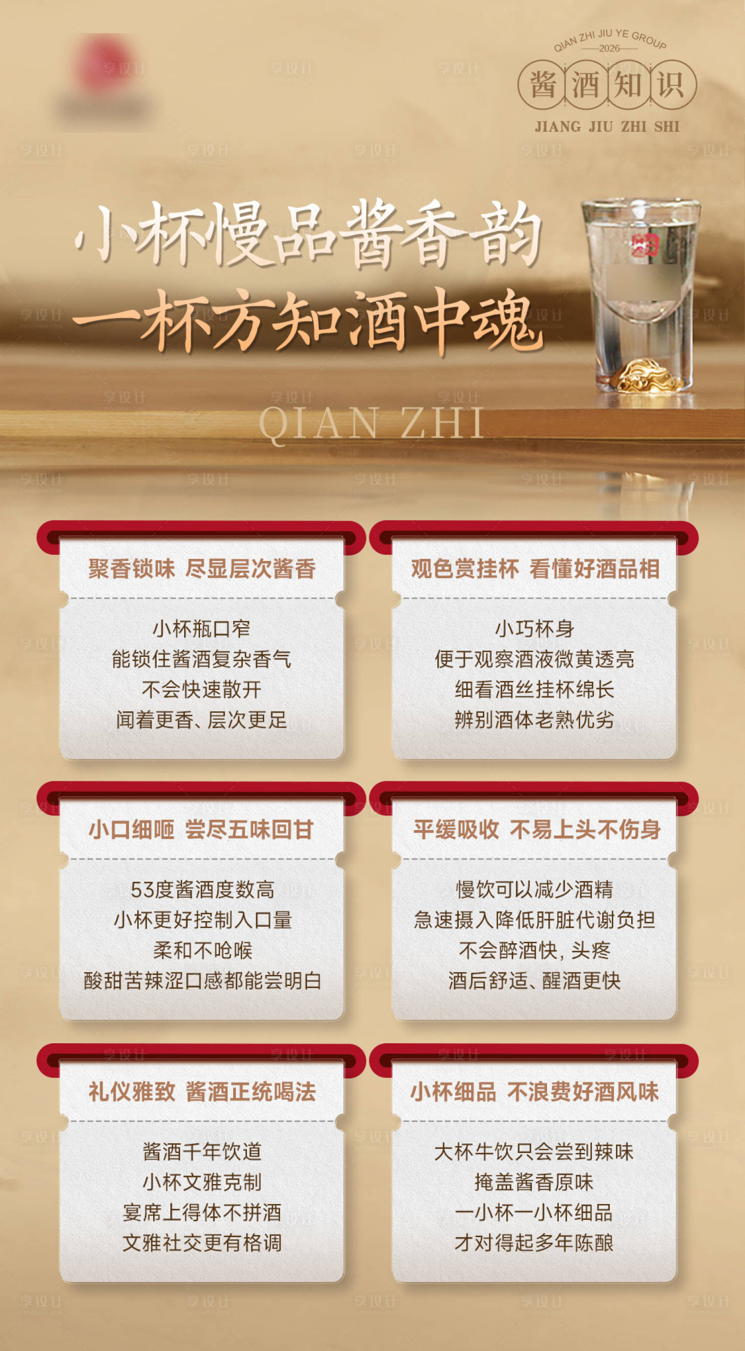 源文件下载【享设计】搜索编号：41550036591771680【白酒知识海报】