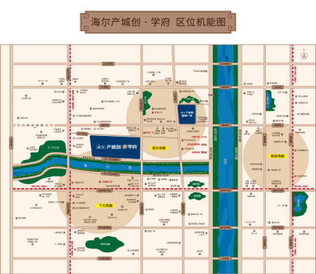 源文件下载【享设计】搜索编号：49020036506682072【太原市漪汾街房地产区位图  】