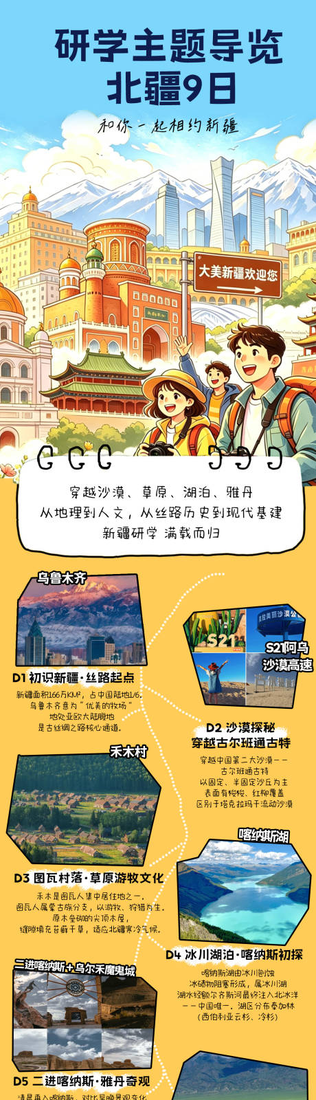源文件下载【享设计】搜索编号：99710036524344594【新疆夏季旅游海报】