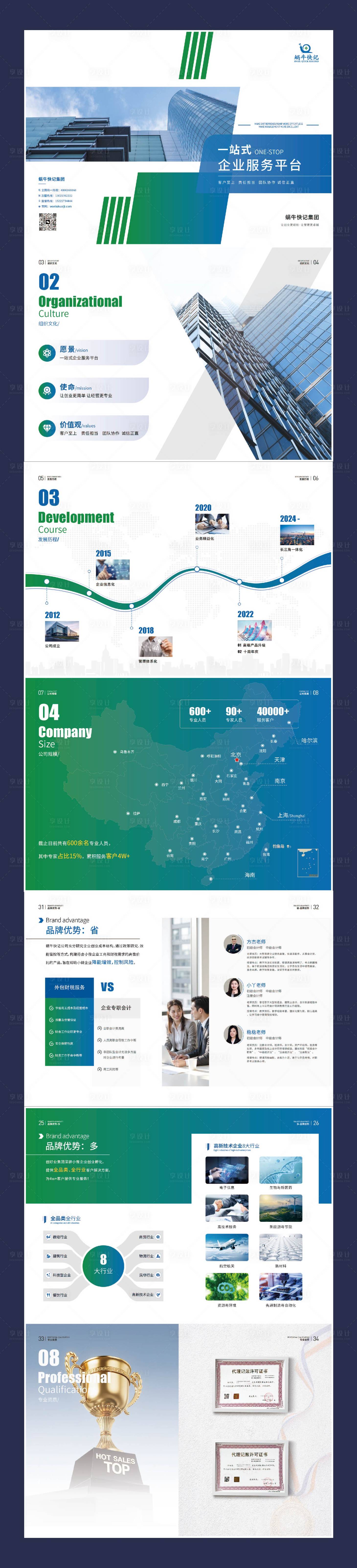 源文件下载【享设计】搜索编号：66830036353093600【会计公司企业宣传册】