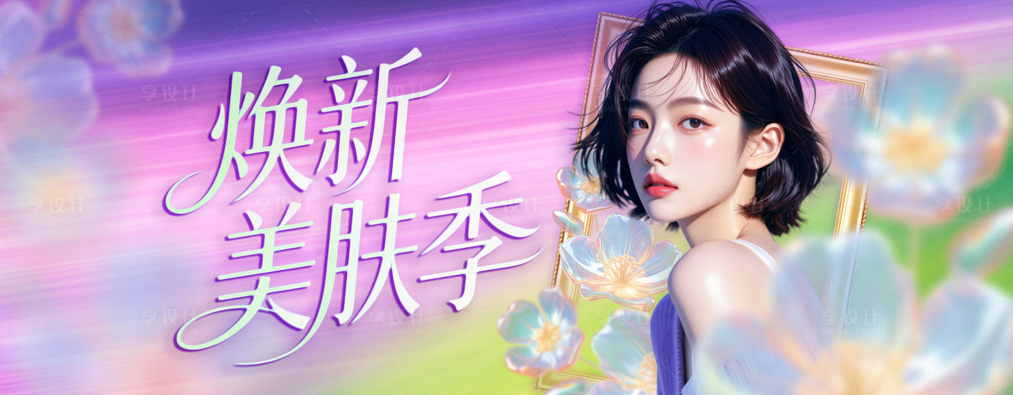 源文件下载【享设计】搜索编号：43140036605185580【春日医美banner】