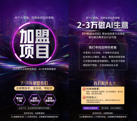 源文件下载【享设计】搜索编号：77920036519984037【加盟项目系列海报 】
