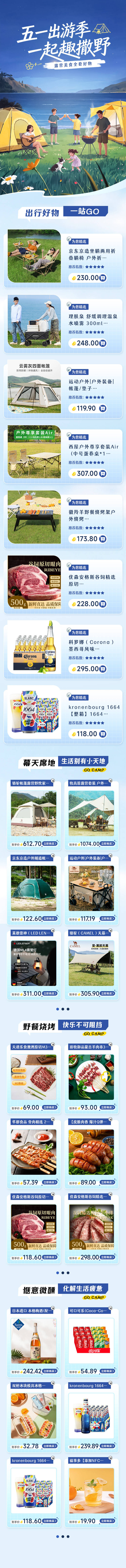 源文件下载【享设计】搜索编号：18520036508424681【五一出行露营长图海报】