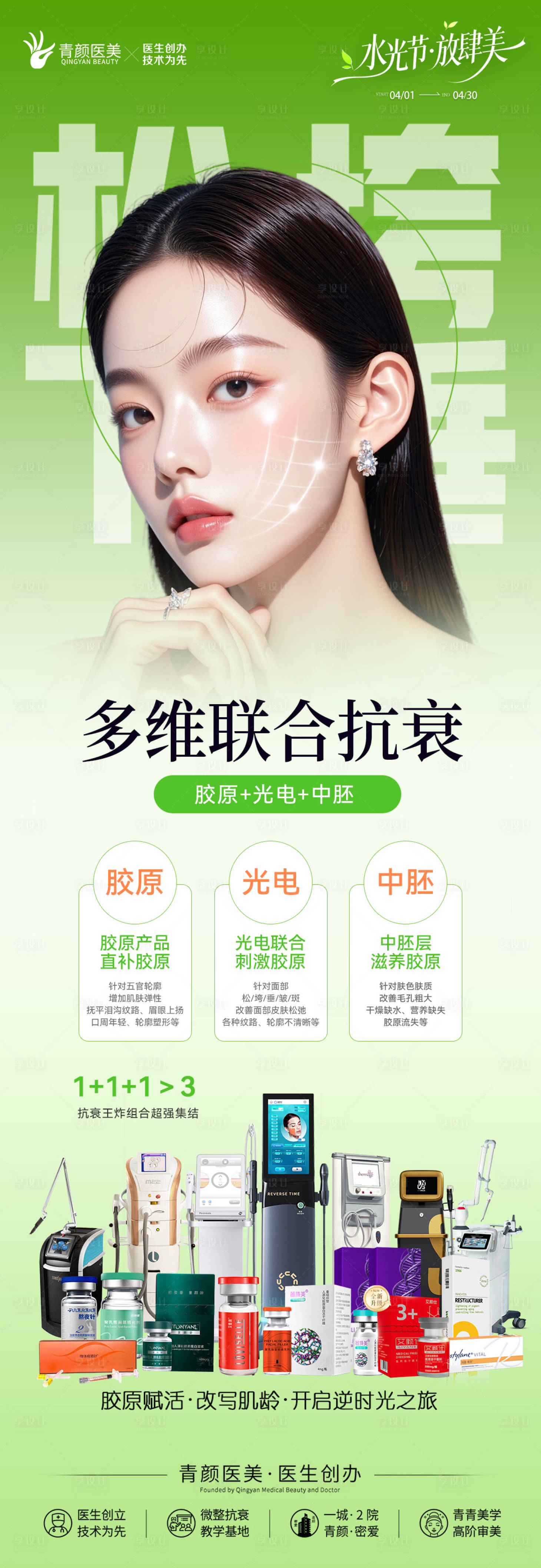 源文件下载【享设计】搜索编号：57140036323502638【抗衰海报】