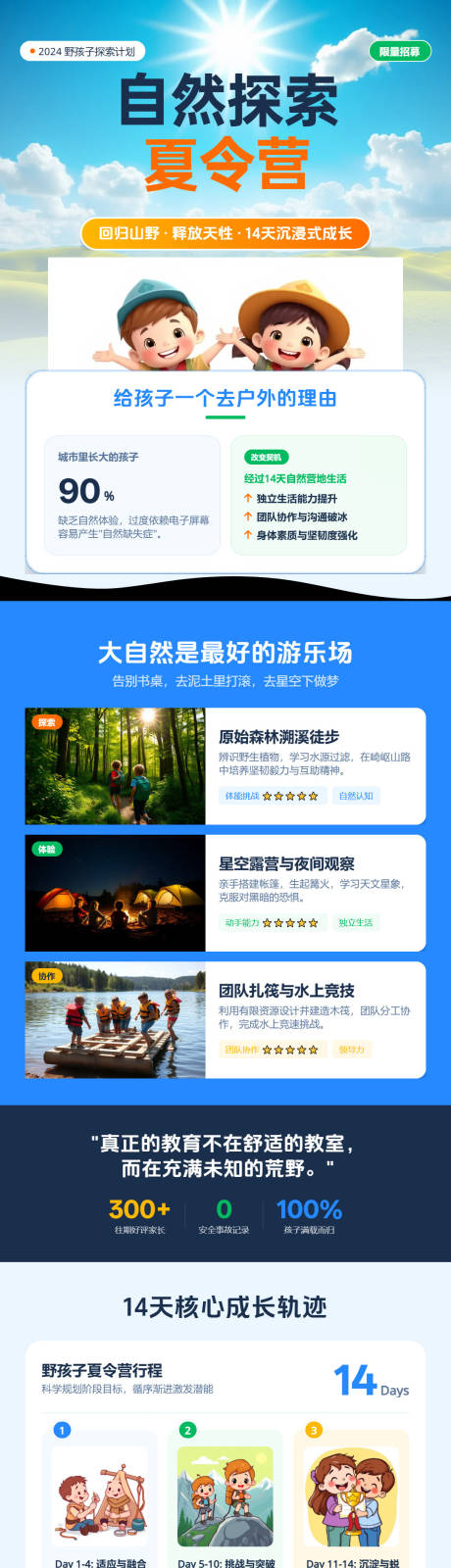 源文件下载【享设计】搜索编号：63510036373565367【夏令营招募长图海报】