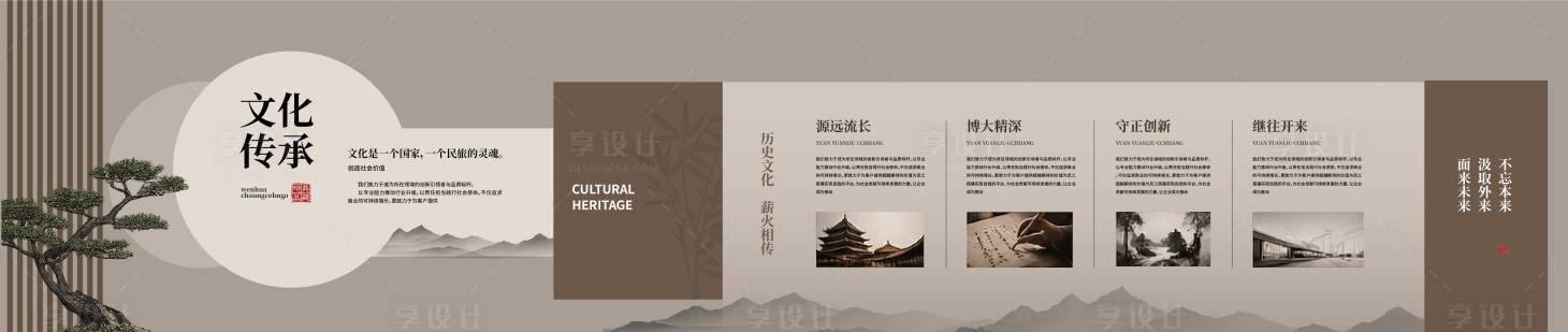 源文件下载【享设计】搜索编号：17430036569039360【历史博物馆展墙场馆文化墙历史沿革】