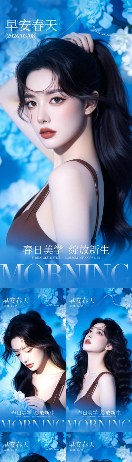 源文件下载【享设计】搜索编号：66950036208501224【医美早安春天海报】