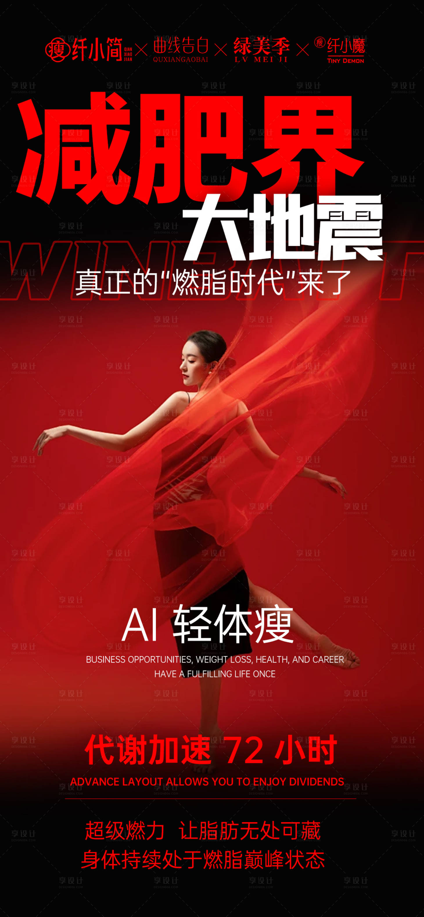 源文件下载【享设计】搜索编号：34000036197157056【美业瘦身体雕海报】