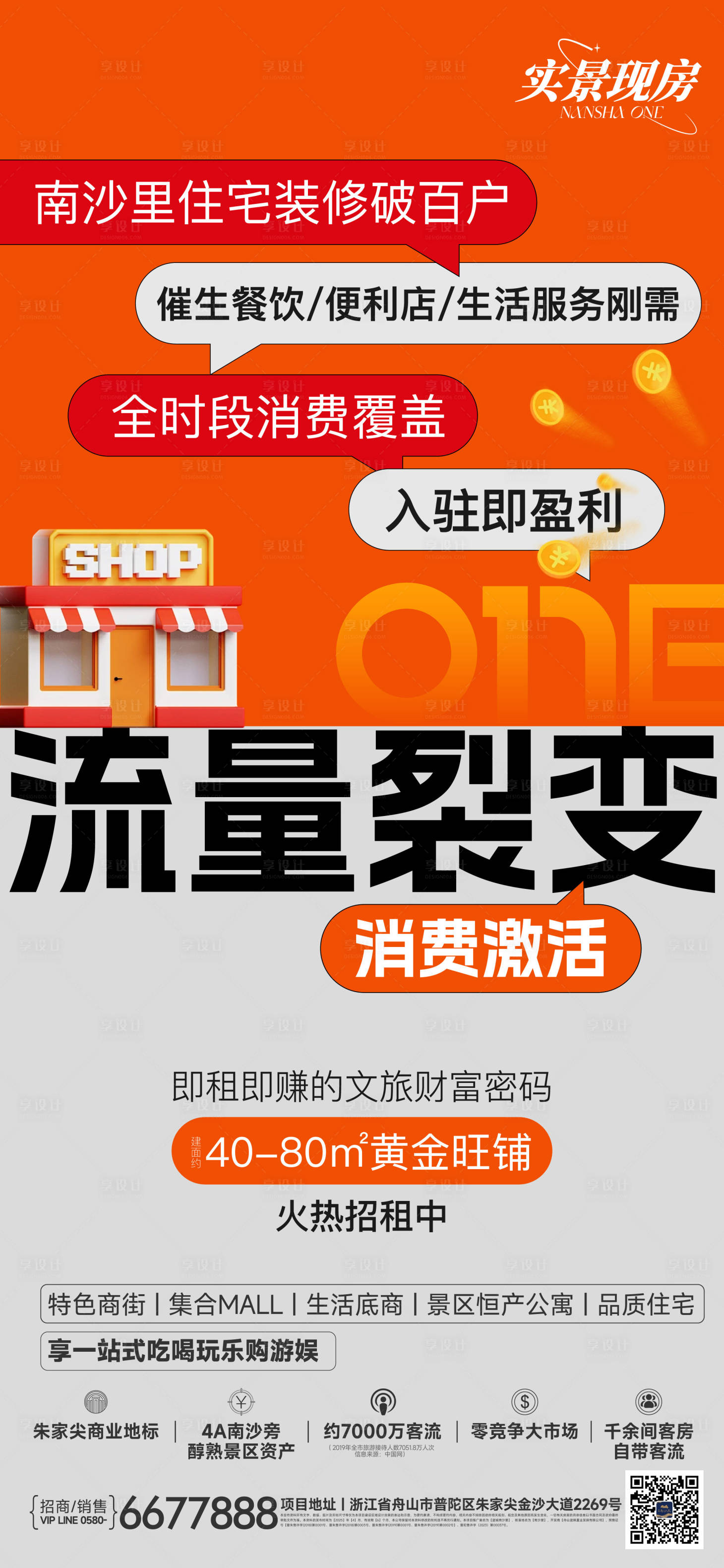 源文件下载【享设计】搜索编号：23050036484934580【商铺招商大字报海报】