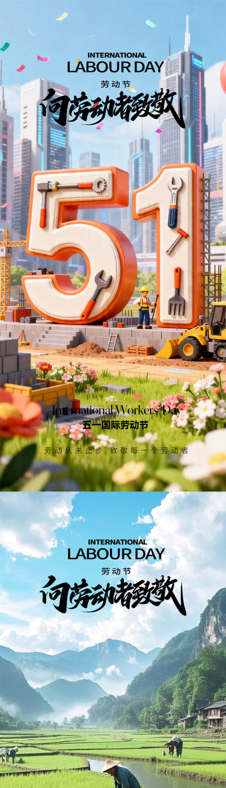 源文件下载【享设计】搜索编号：58310036511282684【51劳动节海报】