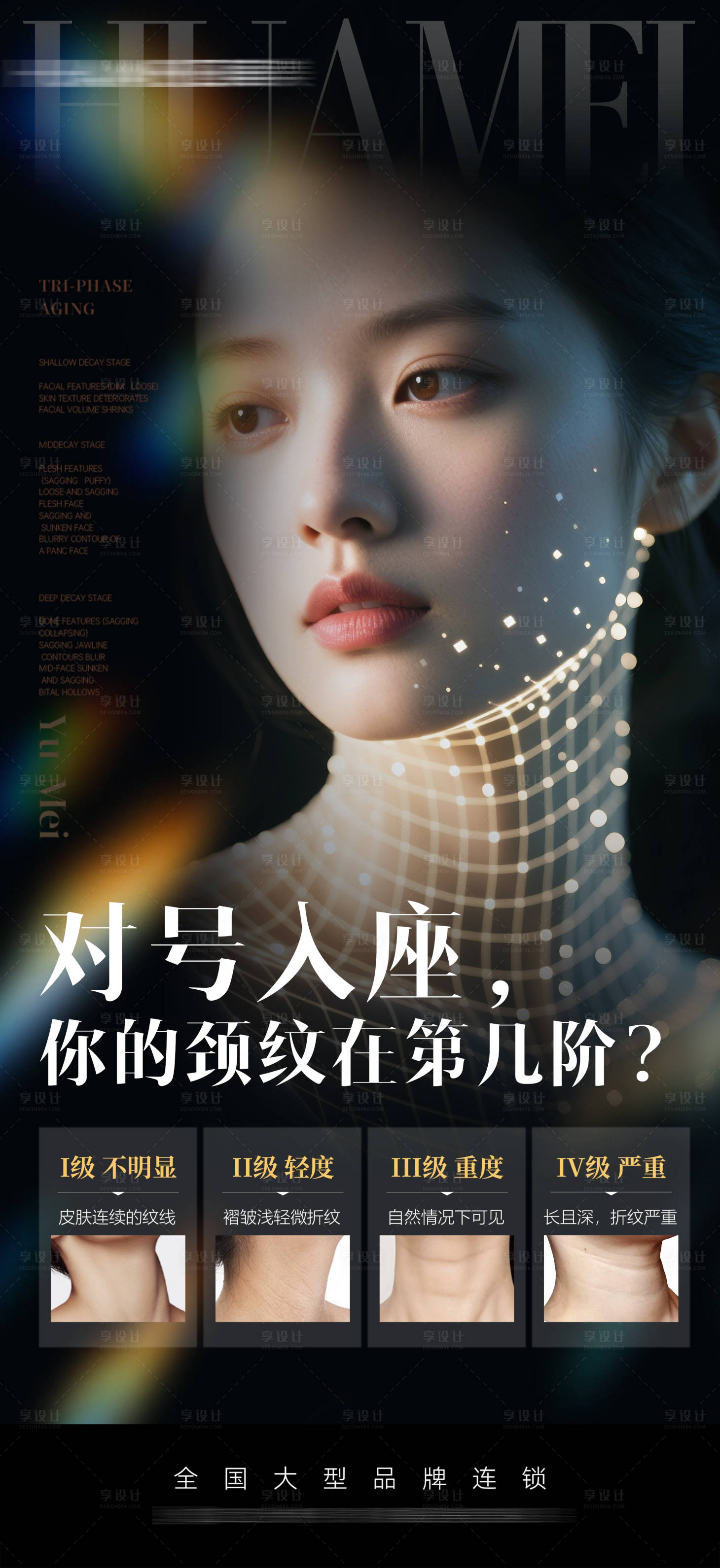 源文件下载【享设计】搜索编号：64840036572519943【医美颈纹科普海报】