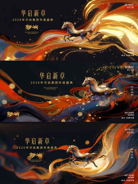 源文件下载【享设计】搜索编号：29270036299948130【国潮风骏马主视觉 】