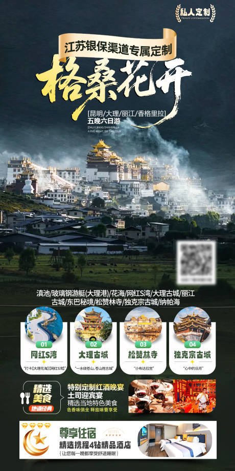 源文件下载【享设计】搜索编号：53760036226862302【云南旅游海报】