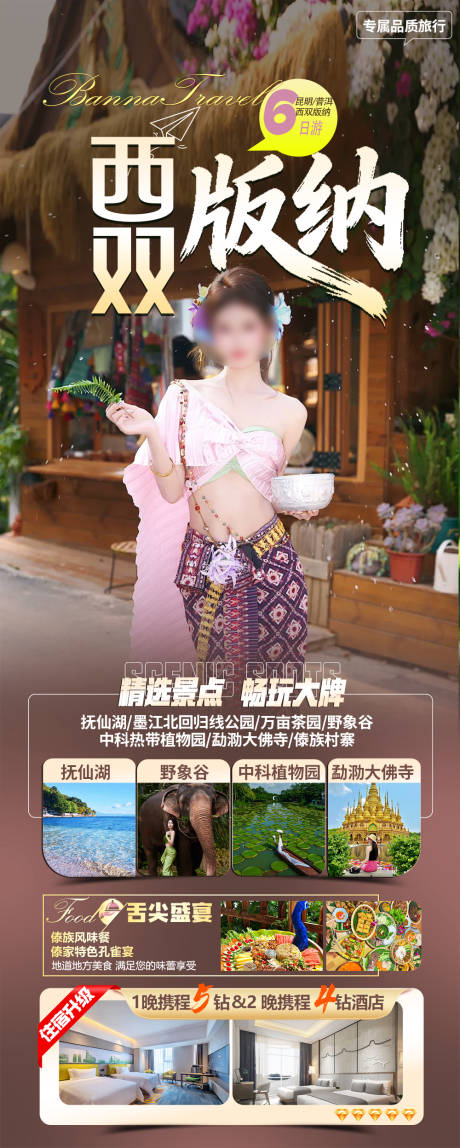 源文件下载【享设计】搜索编号：12150036232928007【西双版纳旅游海报】