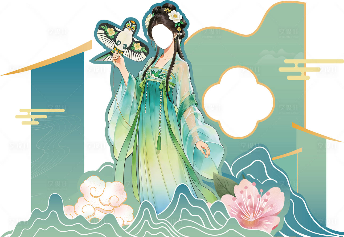源文件下载【享设计】搜索编号：75050036172119867【春季打卡美陈】