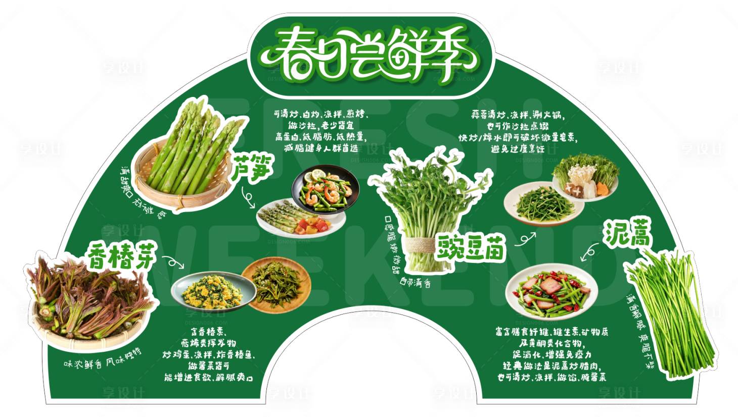 源文件下载【享设计】搜索编号：36360036346647899【春季时令拱形KT板堆头美陈】