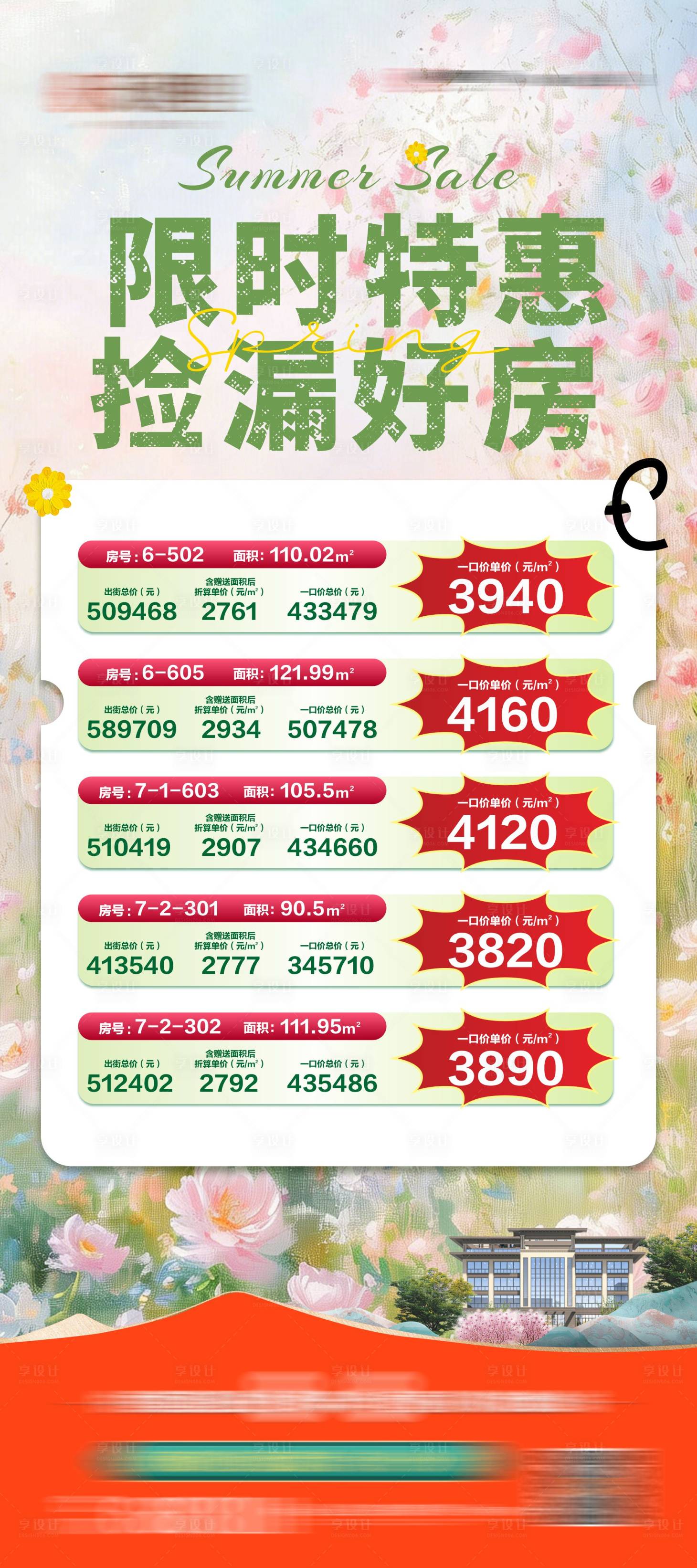 源文件下载【享设计】搜索编号：73700036485684125【地产夏日一口价展架】