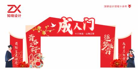 源文件下载【享设计】搜索编号：74360036189806803【成人门十八岁成人礼KT板造型立牌】