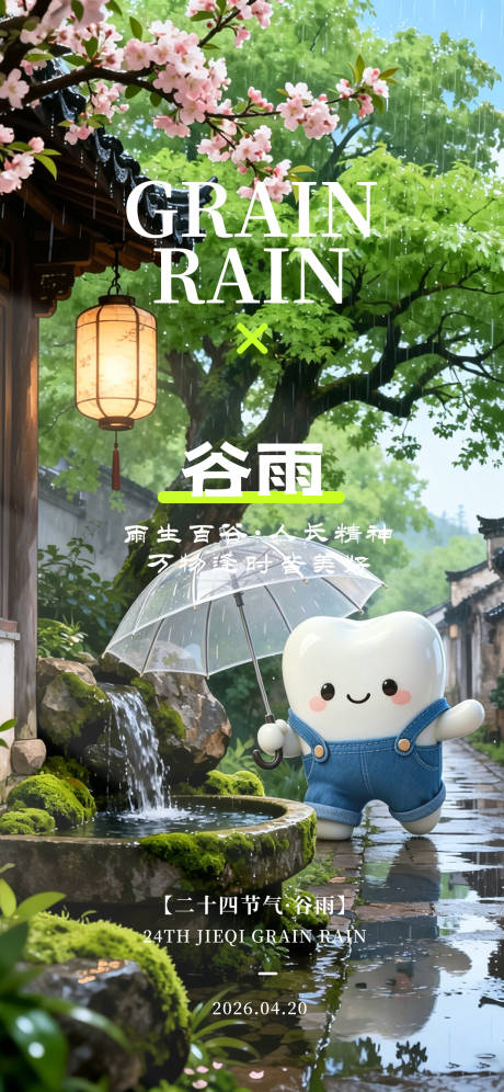 源文件下载【享设计】搜索编号：75360036415409999【二十四节气谷雨】