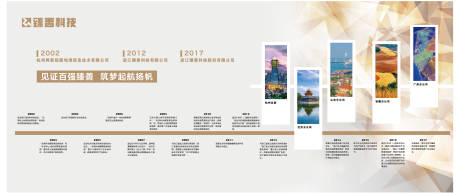源文件下载【享设计】搜索编号：15420036484733078【企业历程时间轴展板文化墙】