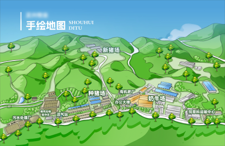 源文件下载【享设计】搜索编号：25520036164006514【农业企业展厅手绘场景灯箱】