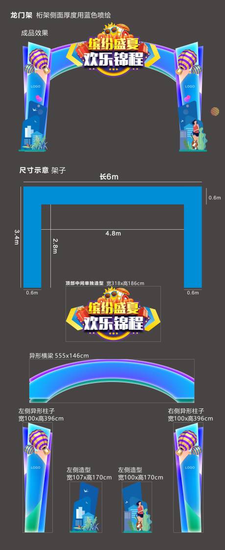源文件下载【享设计】搜索编号：65240036250802508【夏日造型门】