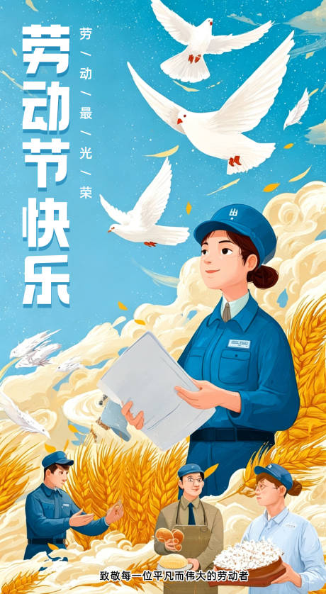 源文件下载【享设计】搜索编号：81790036529694989【五一劳动节节日海报】