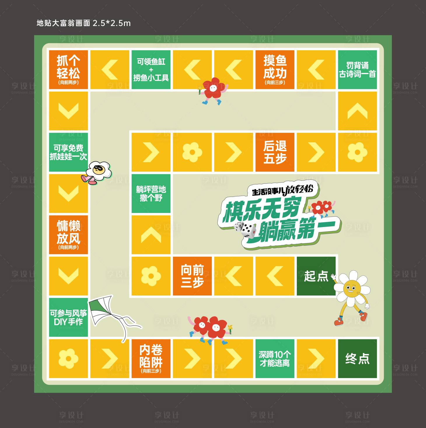 源文件下载【享设计】搜索编号：98340036434294430【大富翁地贴】