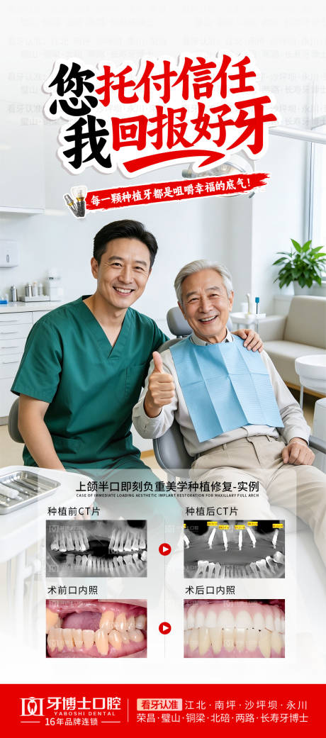 源文件下载【享设计】搜索编号：86040036693837242【种植牙海报】