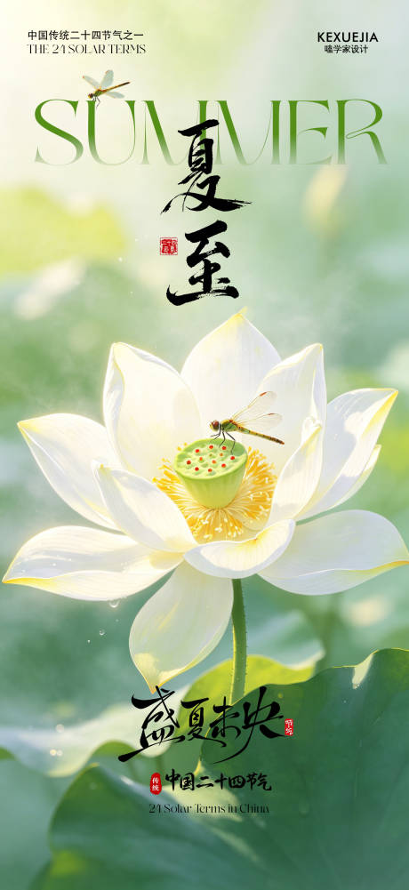 源文件下载【享设计】搜索编号：26540036788673194【创意海报24节气夏至海报】