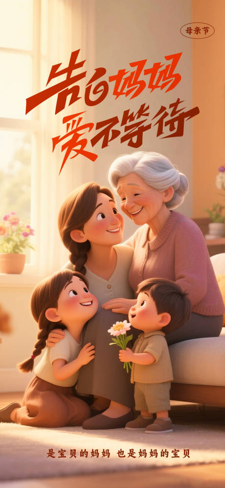 源文件下载【享设计】搜索编号：84990036810419321【国际母亲节宣传海报】