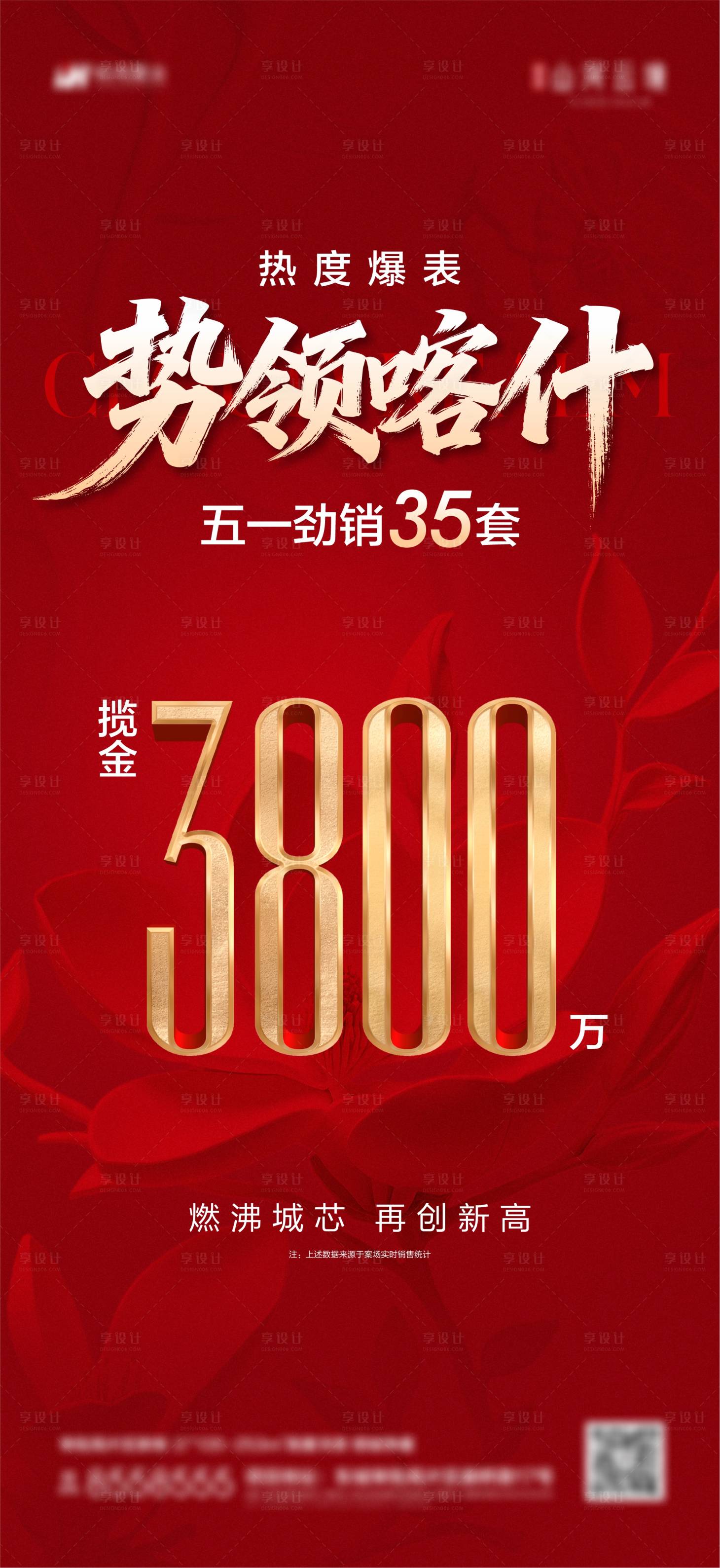 源文件下载【享设计】搜索编号：32260036726808694【地产热销数字海报】