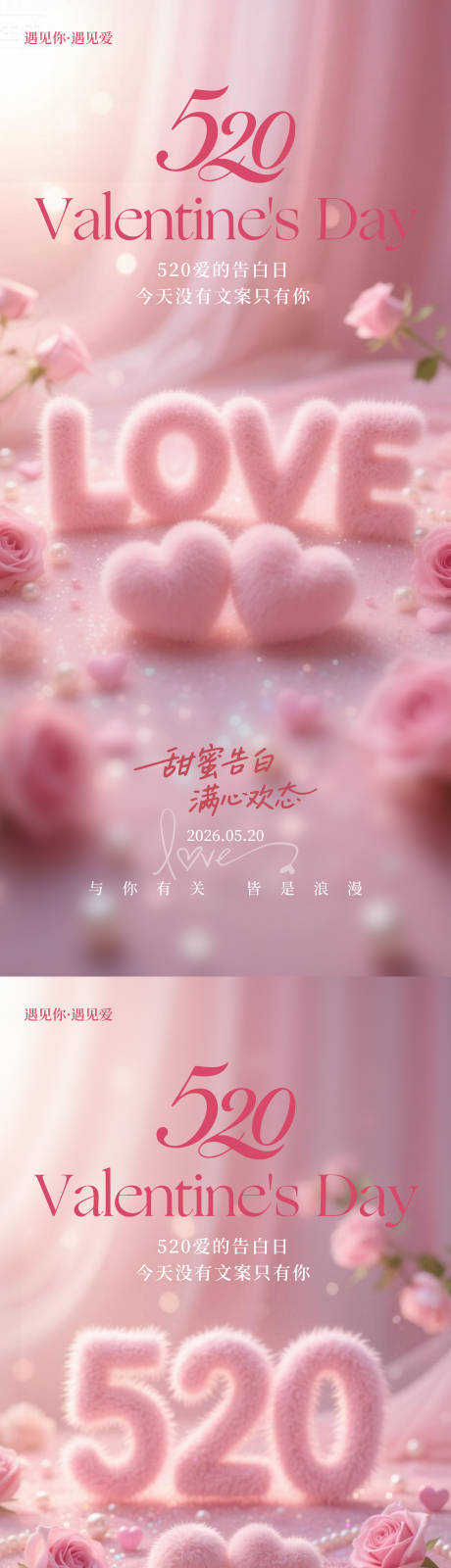 源文件下载【享设计】搜索编号：97430036683949323【520情人节唯美系列海报】