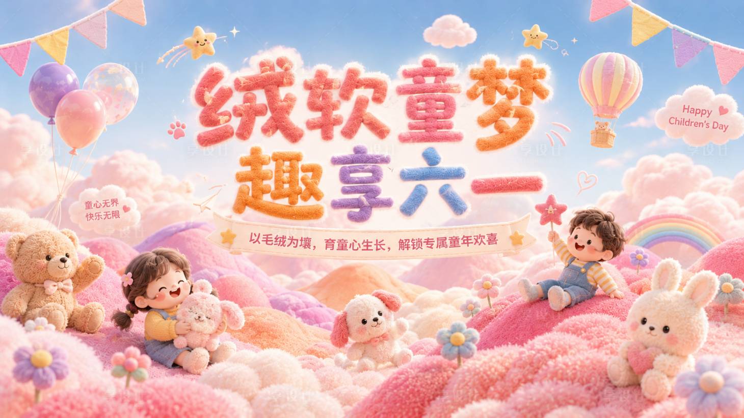 源文件下载【享设计】搜索编号：52790036764052527【六一儿童节活动主画面】